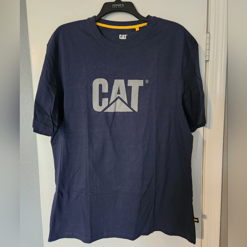 CAT Navy Blue T-Shirt